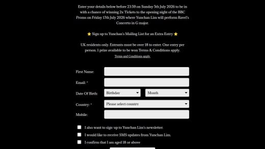 Tickets To Yunchan Lim's BBC Prom