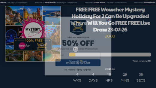 Wowcher Mystery Holiday For One