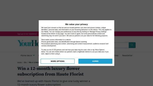 Luxury Flower Subscription and Gift Set