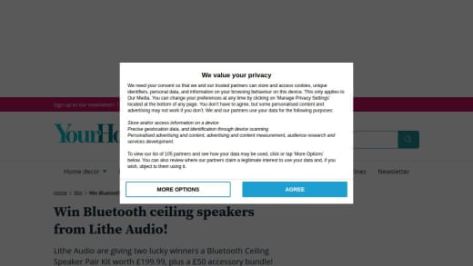 Bluetooth Ceiling Speaker Pair Kit and Accessories