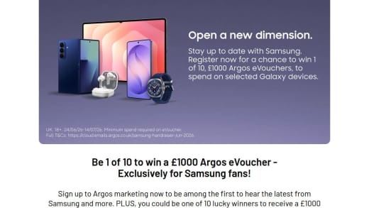 Argos E-Voucher For Samsung Products