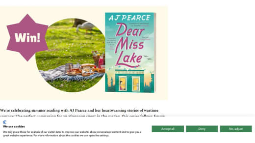 AJ Pearce Signed Book Collection and Picnic Hamper