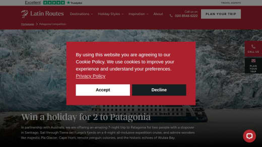Patagonia Holiday For Two