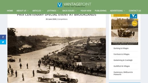 Family Tickets To The Grand Prix Centenary Special Event At Brooklands