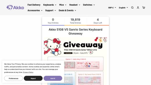 Akko U1 Switch Series Keyboard Switches