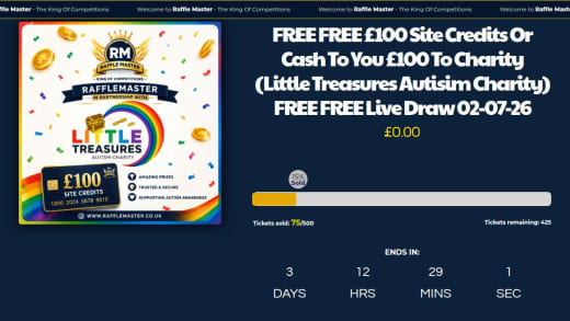 Cash or Site Credits