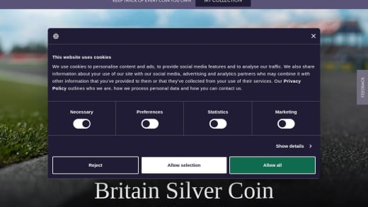 100 Years of the Grand Prix in Britain 2026 UK 50p Silver Proof Colour Coin