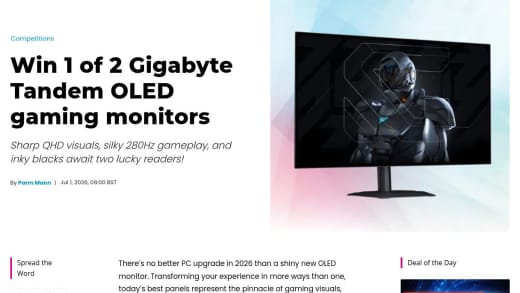 Gigabyte Tandem OLED Gaming Monitor