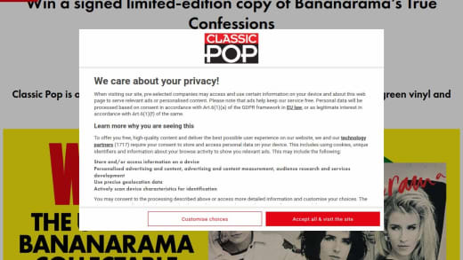 Signed Limited-Edition Green Vinyl Copy Of Bananarama's True Confessions Album