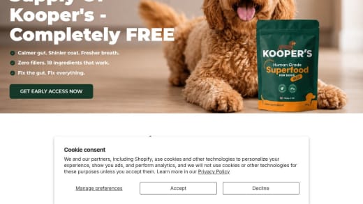 Year's Supply Of Kooper's Dog Food