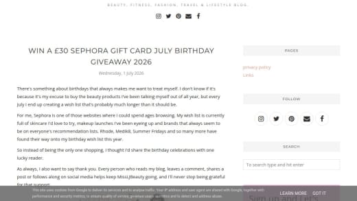 Sephora Gift Card
