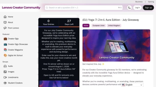 Yoga 7I 2-In-1 Aura Edition Laptop