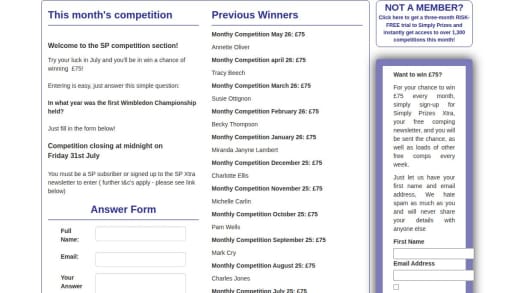 Cash Prize