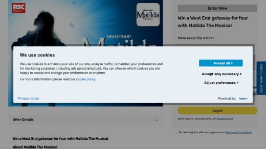 West End Getaway With Matilda The Musical Tickets and Hotel Stay
