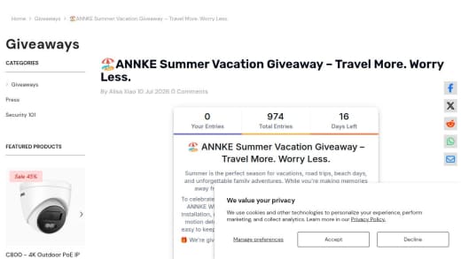 Annke Wb400 Wireless Battery Security Camera