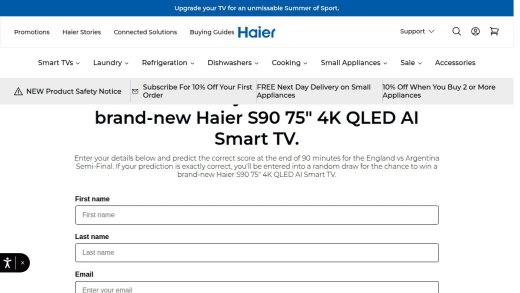 Haier S90 75 Inch 4K Qled Ai Smart Tv