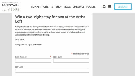 Two-Night Stay For Two At The Artist Loft