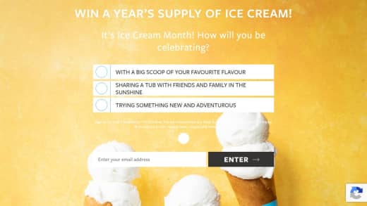 Year's Supply Of Jude's Ice Cream