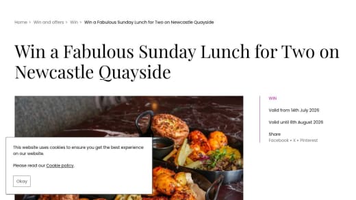 Sunday Lunch At Dood On Newcastle Quayside