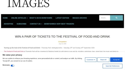 Tickets To The Festival Of Food & Drink