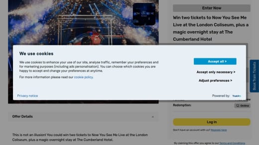 Now You See Me Live Tickets And Hotel Stay
