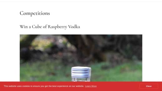 Cube Of Raspberry Vodka Liqueur