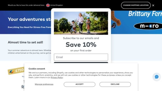Family Set Of Micro Scooters And Brittany Ferries Voucher