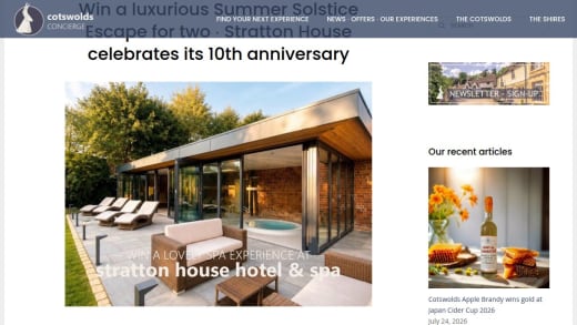 Summer Solstice Escape At Stratton House Hotel & Spa
