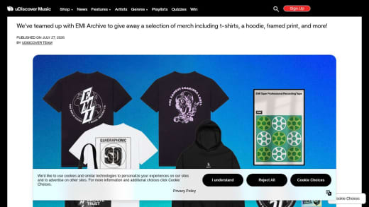 Collection Of Emi Archive Merchandise