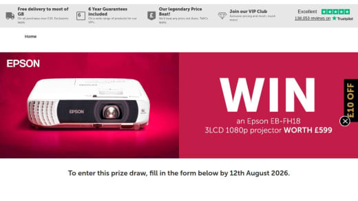 Epson EB-FH18 3LCD 1080P Projector