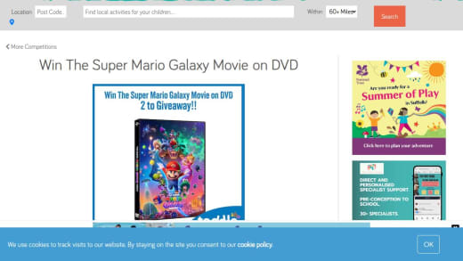 The Super Mario Galaxy Movie On Dvd