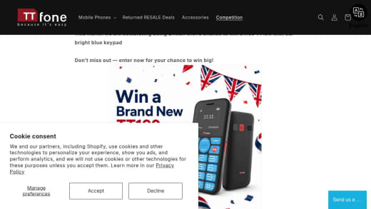Ttfone Tt190 Simple Mobile Phone