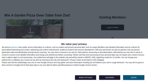 Garden Pizza Oven Table