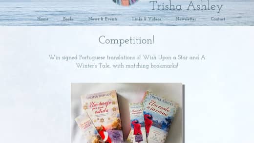 Signed Portuguese Translations Of Wish Upon A Star And A Winter's Tale By Trisha Ashley
