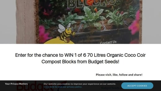 70-Litre Organic Coco Coir Compost Block