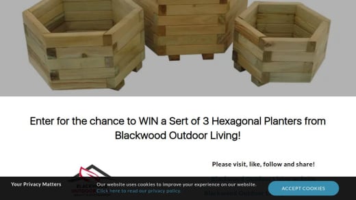 Set Of 3 Hexagonal Planters