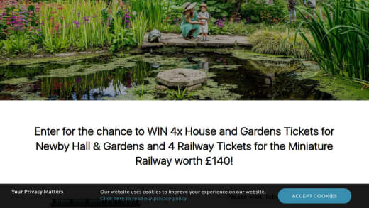 House, Gardens And Miniature Railway Tickets For Newby Hall