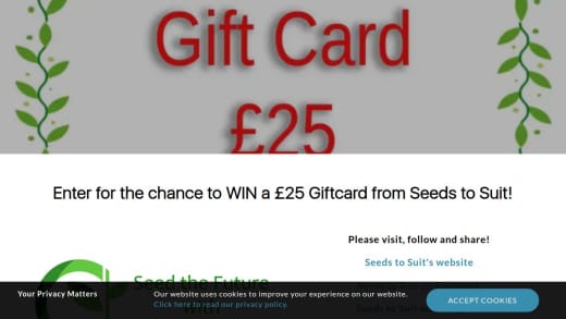 Seeds To Suit Giftcard