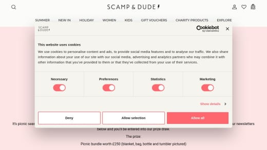 Partner In Wine Picnic Bundle + £200 Scamp & Dude Voucher