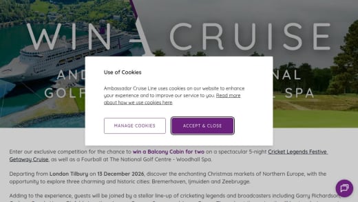Cricket Legends Festive Getaway Cruise