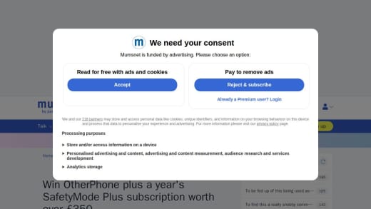 Otherphone Plus A Year's Safetymode Plus Subscription