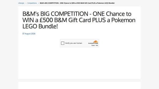 B&M Gift Card And Lego Set Bundle