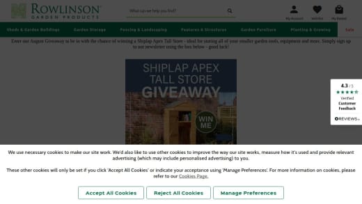 Shiplap Apex Tall Garden Store