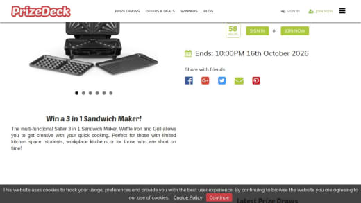 Salter 3 In 1 Sandwich Maker