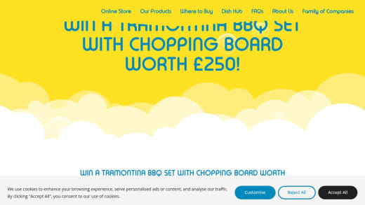 Tramontina Bbq Set With Chopping Board