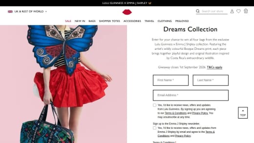 Lulu Guinness X Emma J Shipley Collection Bags
