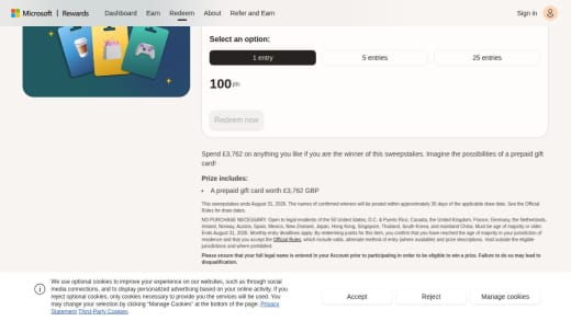 Prepaid Gift Card