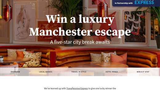 Two-Night Stay At The Lowry Hotel With First Class Rail Travel