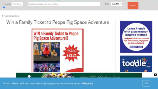 Family Ticket To Peppa Pig's Space Adventure
