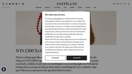 £500 To Spend At Accessorize